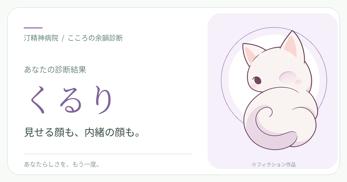 くるりの診断結果カード